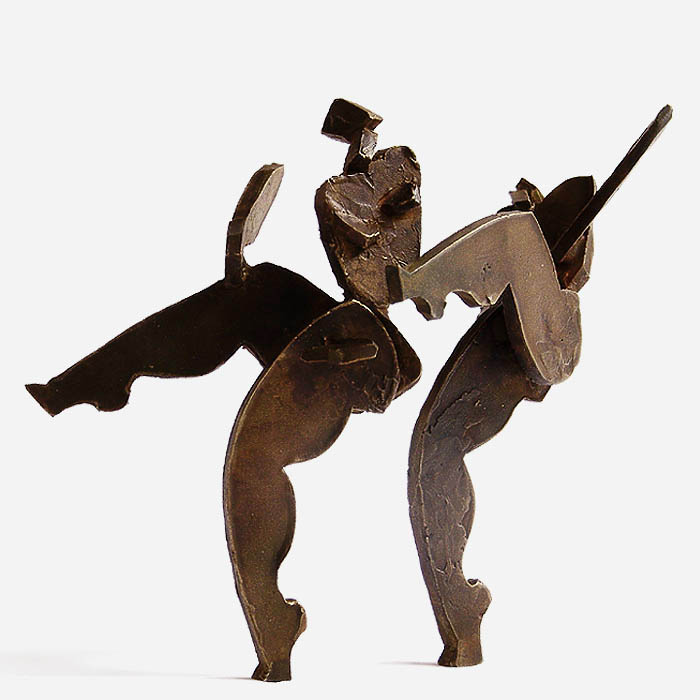 Tanz I und Tanz II, Bronze, Höhe 12cm und 12,5cm